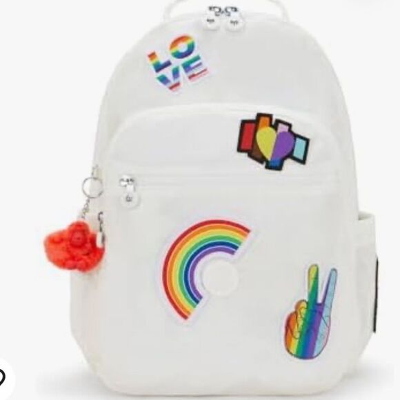 'Kipling Seoul Large Pride 15'' Laptop Backpack bag school - Picture 2 of 12